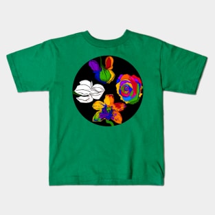 Colorful flowers by Orchid Kids T-Shirt